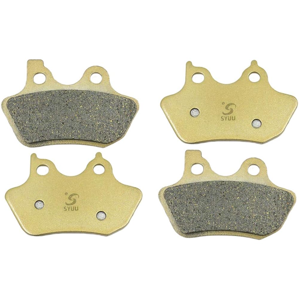 S SYUU Motorcycle Front Rear Brake Pad Compatible with Harley-Davidson Touring FLHRCi FLHRi/FLHR Road King 2000 2001 2002 2003 2004 2005 2006 2007 FA400FR