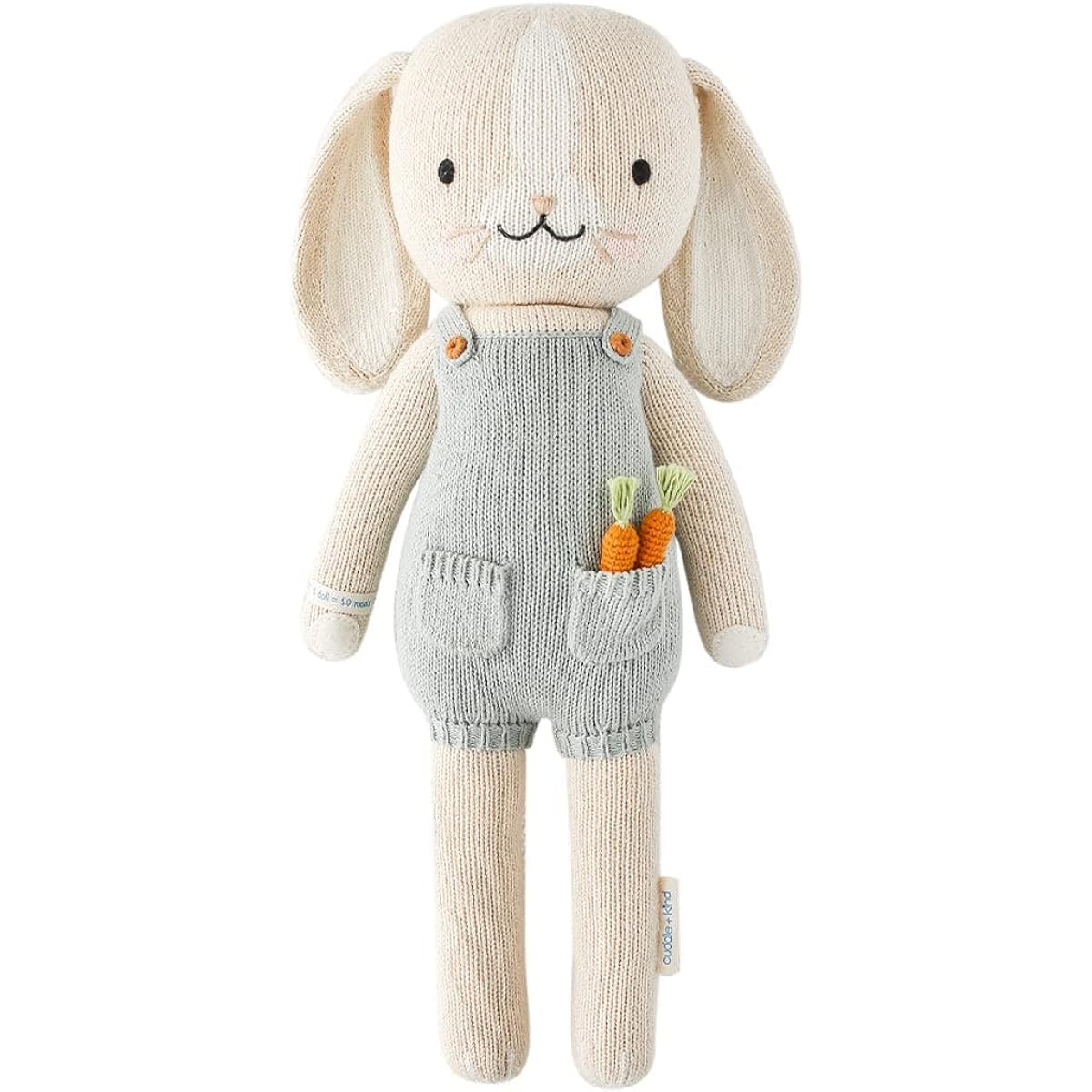 cuddle + Kind Henry the Bunny Regular 20" Hand Knitted Doll - 1 Doll = 10 Meals Fair Trade Heirloom Quality Handcrafted in Peru 100% Cotton Yarn