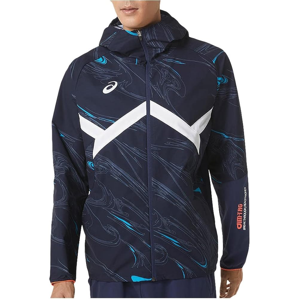 [ASICS] Training Wear A-I-M STRETCH CLOTH GRAPHIC HOODY 2031D989 Men's