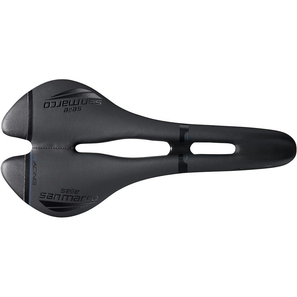 SELLE SAN MARCO Bicycle Saddle Aspide Racing Narrow Wide Black/Size WIDE L2 – W 142 x L 277 mm/ASPIDE Open-Fit Racing Wide 901LW401