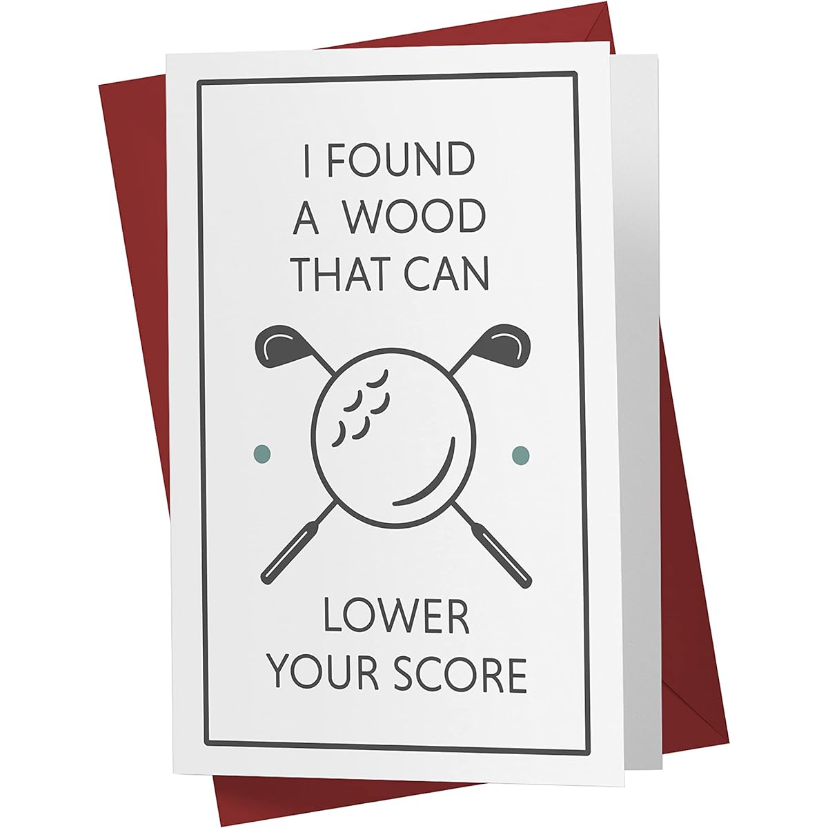 Karto Funny Birthday Cards for Her, Golfer Anniversary Card, Perfect for Dad, Golf Birthday Card for Boyfriend or Husband (Pencil)