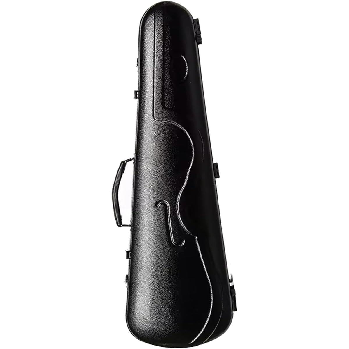 Violin Case, 4/4 Full Size Violin Hard Case, Portable Lightweight Violin Case Backpack with Hygrometer, Violin Backpack Triangular Shape Professional with Built-in Hygrometer Handle, Violin Protection Box, Black