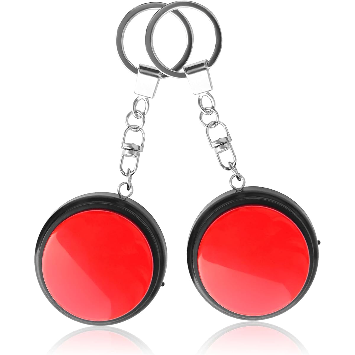 Neutral Recordable Speak Button with Keychain