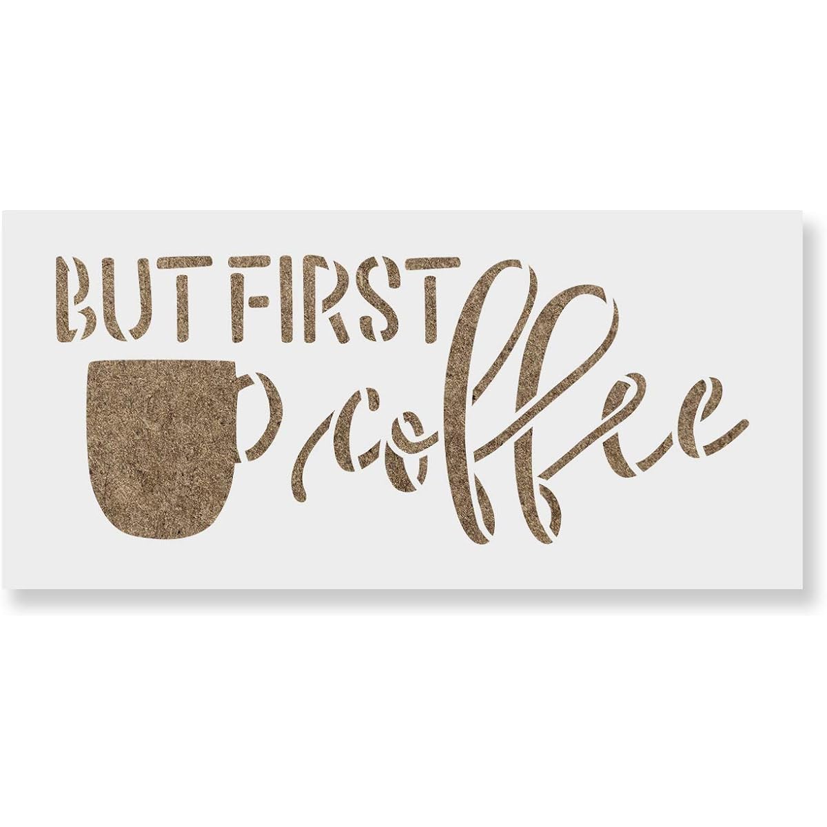 But First Coffee Stencil Templates for Walls and Crafts Reusable Stencils for Painting Small & Large Sizes