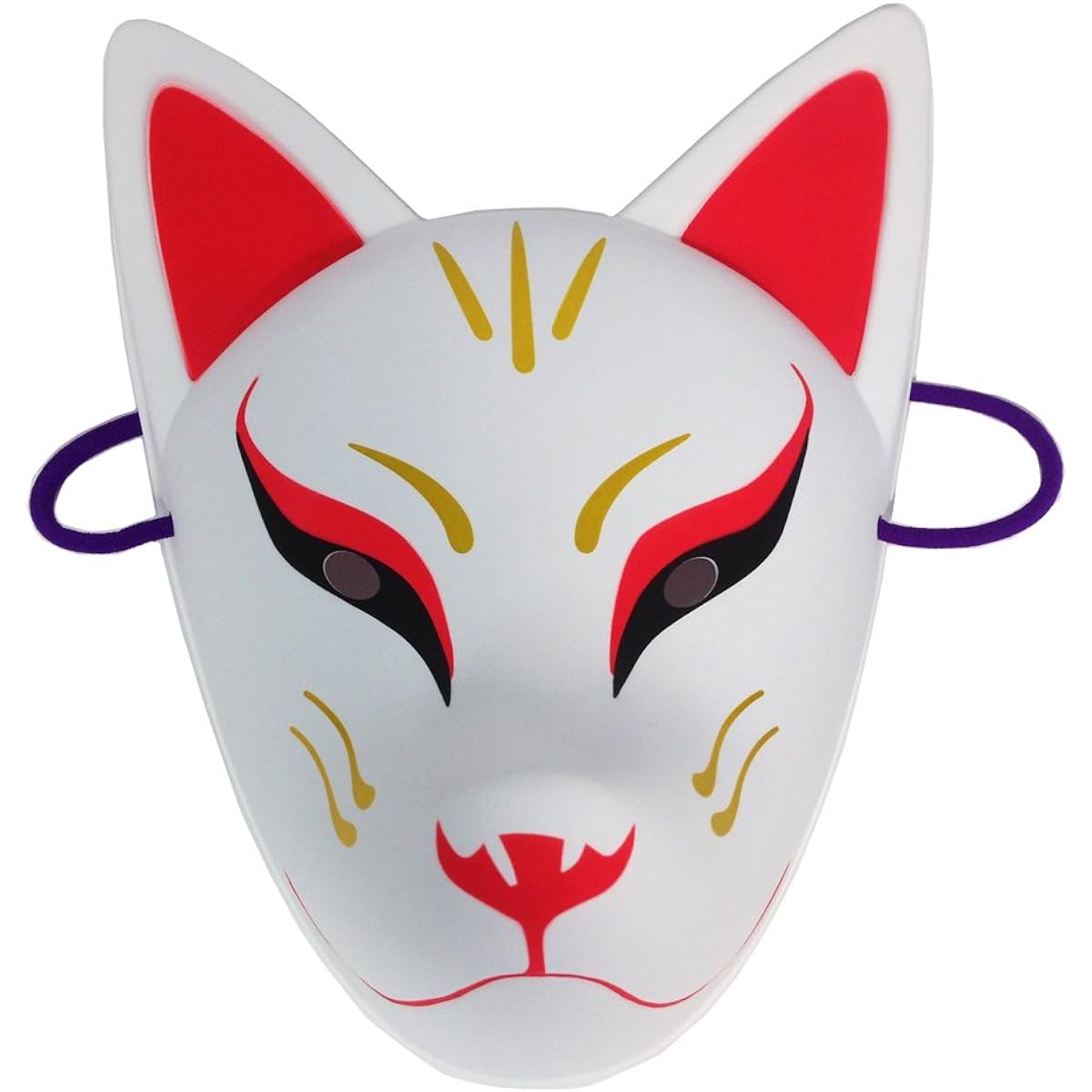 [Masks] Set of 3 Fox Masks (Ten, White, Black) / (Set with Bonus Paper Balloon) [Haunted House/Test of Courage] [Toys & Hobbies]