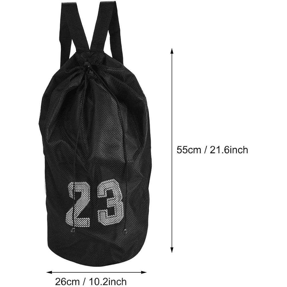 Ball Bag, Shoulder Bag, Large Capacity, Light, Breathable, Easy to Carry, Mesh, Can Store Small Items, Soccer, Basketball, Volleyball, Storage Bag, Sports Bag, Ball Storage Bag