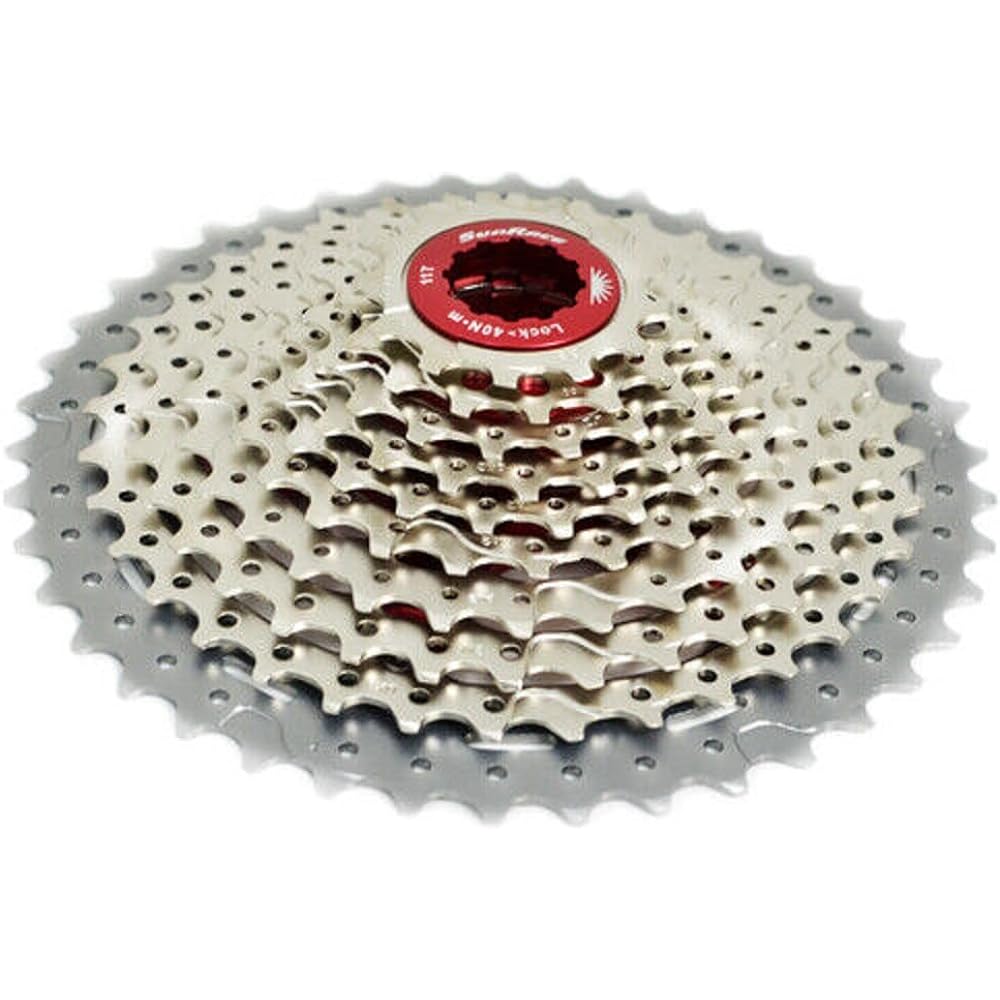 SunRace CSMX8 Wide Ratio Cassette 11-42T, 11 Speed, Silver, XTE1386