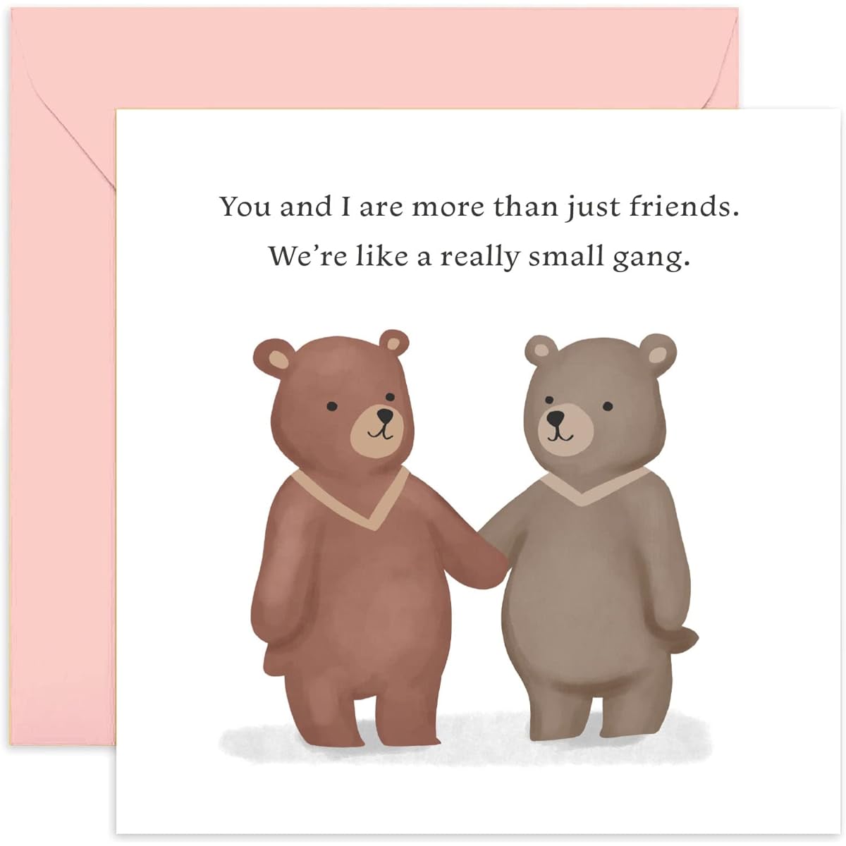 Old English Co. Cute Wedding Anniversary Cards for Husband or Wife - You and I Bear Valentine's Day Friendship Card | Blank Inside with Envelope