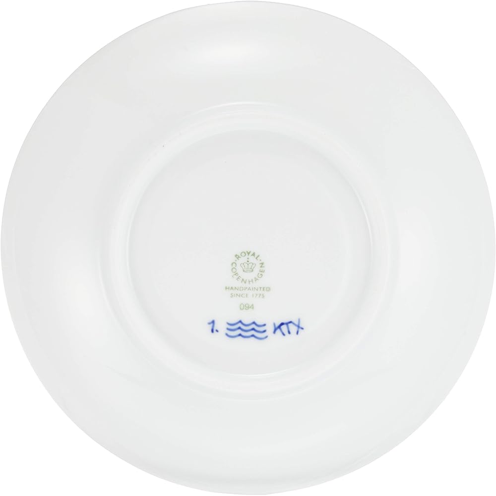 [Regular Imported Product] Royal Copenhagen Blue Fluted Plain High Handle Cup & Saucer 240ml Wedding Gift 1017176
