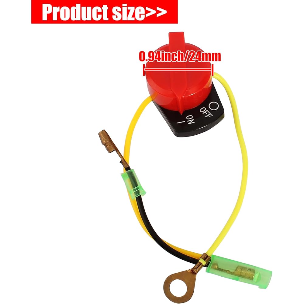 YOFMOO On/Off Engine Stop Kill Switch Control GX110 GX120 GX160 GX200 GX240 GX270 GX340 GX390 ED1000 EZ1400 EG1400 EG1000 EZ2500 EZ3500 EZ5000 WT30XK4 WT40XK3 CC4033 26A-BPH37 10 engines