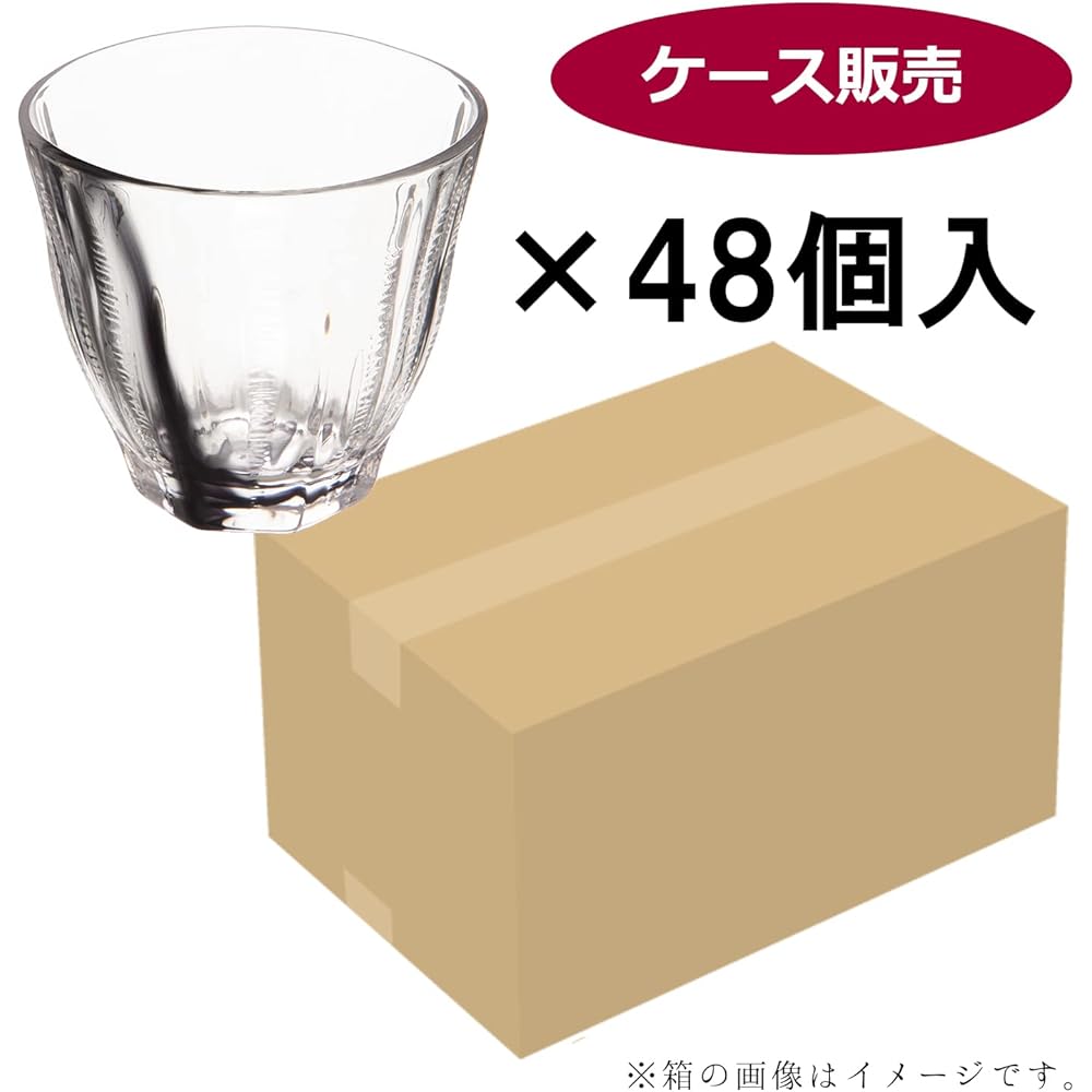 Toyo Sasaki Glass Rocks Glass Honkaku Shochu Doraku Suminagashi Shochu (Case Sold) Dishwasher Safe Made in Japan Approx. 315ml P-33123-F/S-JAN 48 Pieces