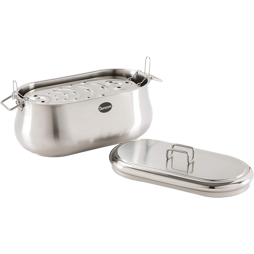 Barazzoni Two-handed pot stainless steel 36 x 16 x H13.1cm Fish casserole TUMMY 0010180