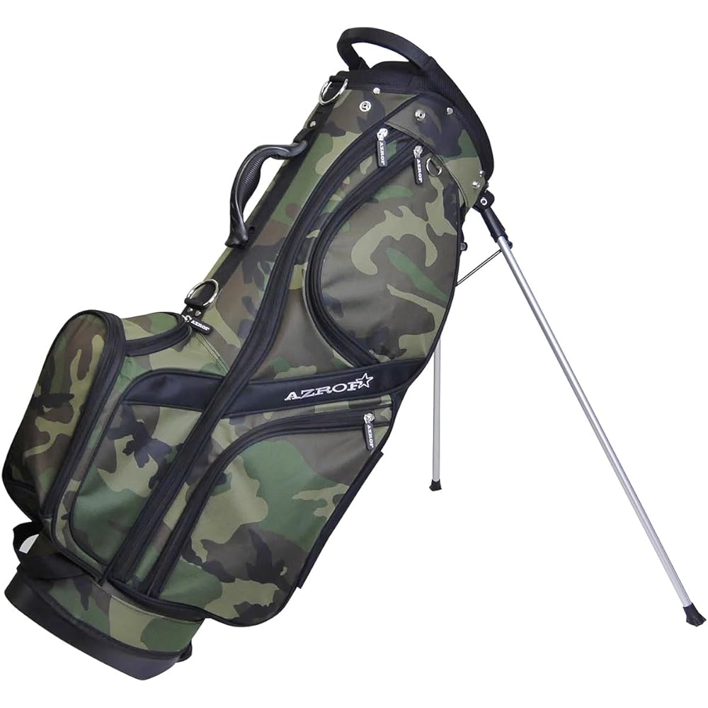 Azrof AZROF Caddy Bag - Stand Caddy Bag 25: Camouflage Green AZ-STCB01 Weight: Approx. 2.7kg