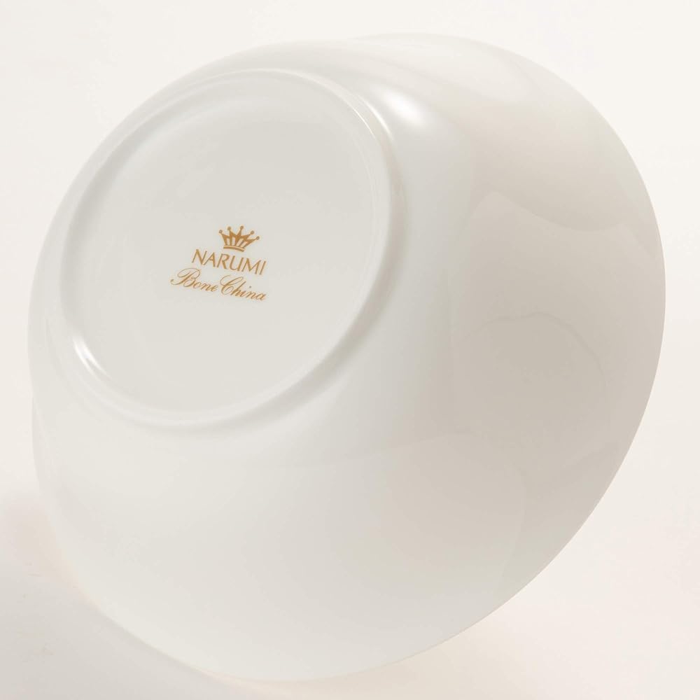 NARUMI Bowl Plate Chinese Cooking Tableware White 21cm Noodle Bowl Microwave Warmable Made in Japan 9000-3248