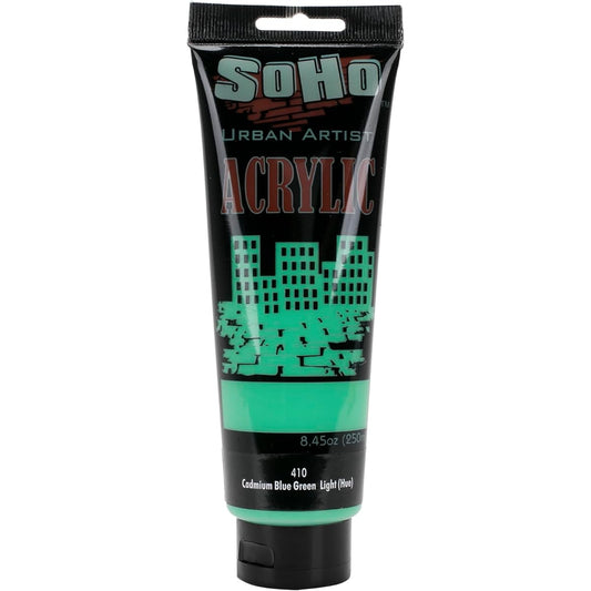 Soho Urban Artist Acrylic 250ml Tube - Cadmium Blue Green Light Hue