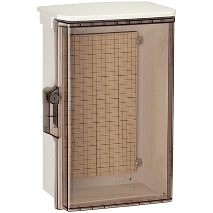Nitto Kogyo Weatherproof plastic box with key/transparent door (with roof) OPK20-55CA