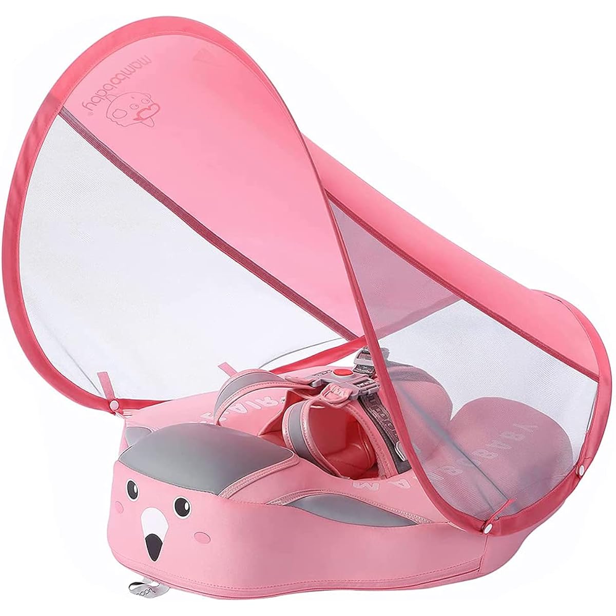 Mambobaby Baby Inflatable Float Baby Swimming Pool Float with Canopy for Ages 3-24 Months
