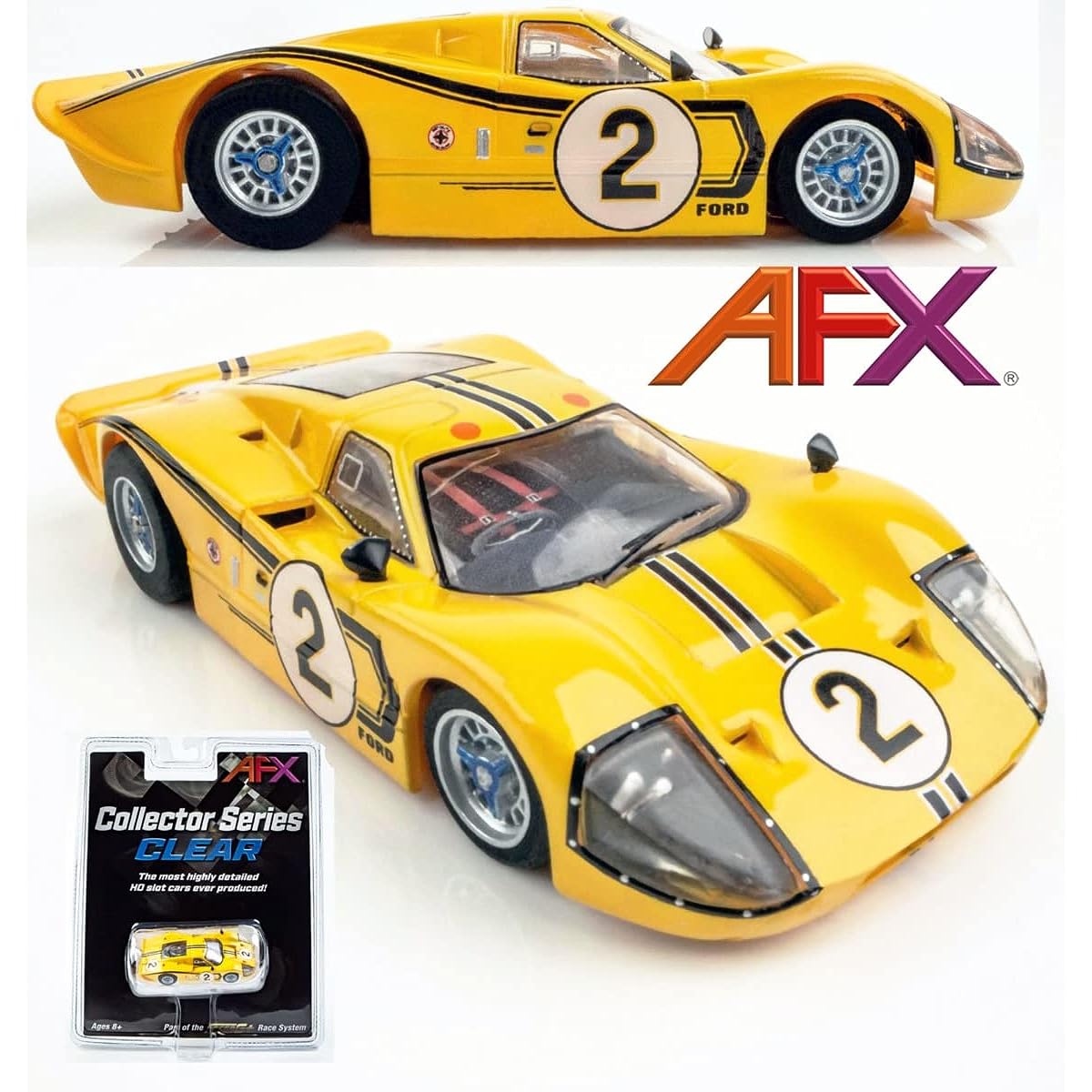 AFX/Racemasters Ford GT40 MkIV #2 AFX22014 HO slot racing car
