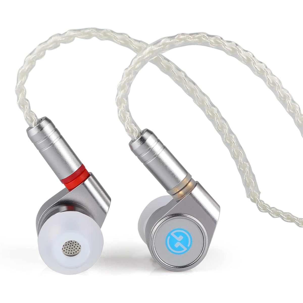 Linsoul 2022 Upgraded TIN HiFi T2 DLC 2DD 10mm Dynamic Driver In-Ear Monitor Earphones with Detachable 0.78mm 2-Pin 5N 8-Core Silver Plated Cable for Audiophiles/DJs/Musicians, Aluminum Cavity