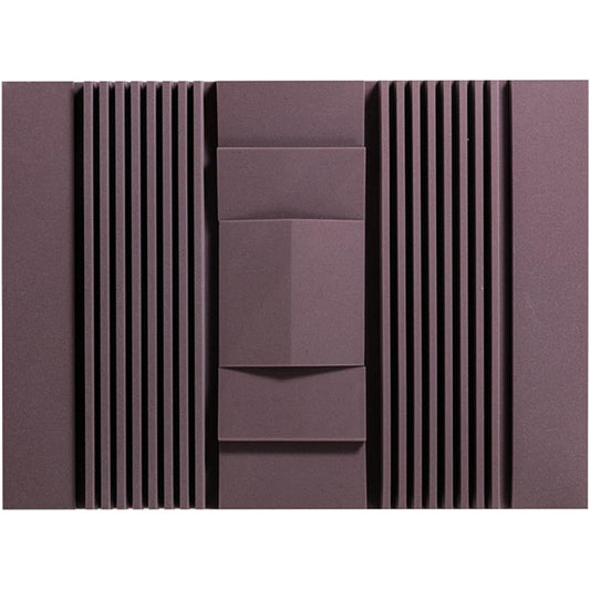 Anti-Noise Recording Studio Foam Tiles, Soundproofing Foam Panels Easy Assembly Acoustic Foam Tile Kit 7.5CM Thickness Bedroom Living Room Acoustic Panels (Black 120*90*7.5CM) (Purple)