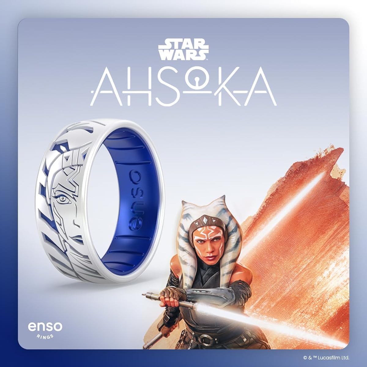 Enso Ring Etched Star Wars - Classic Silicone Ring - 8mm Width, 2.16mm Thick