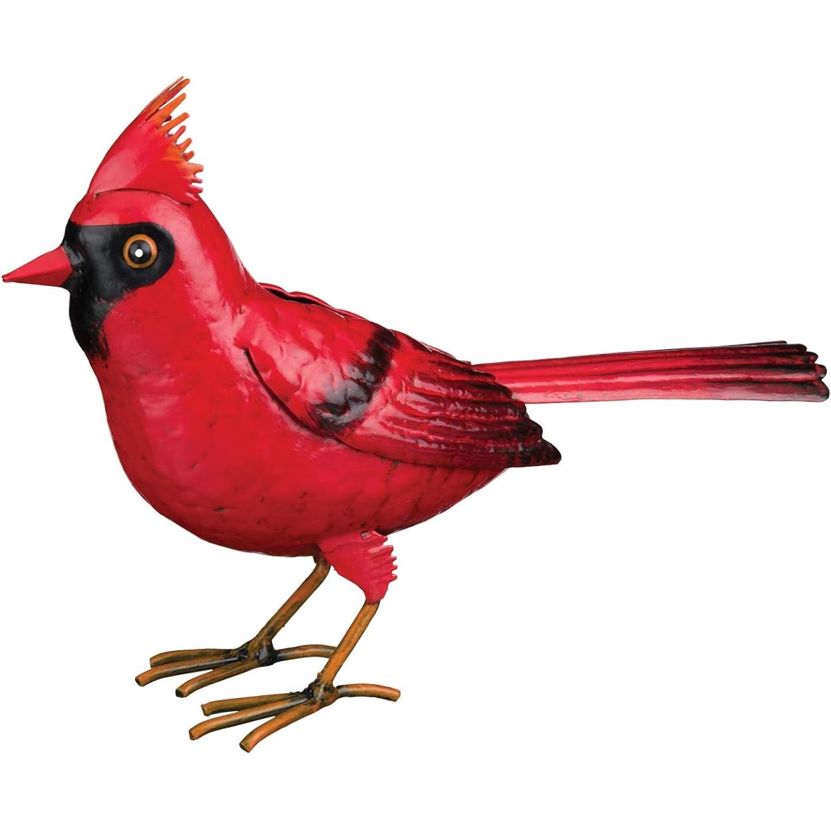 Cardinal with regal songbird decoration.