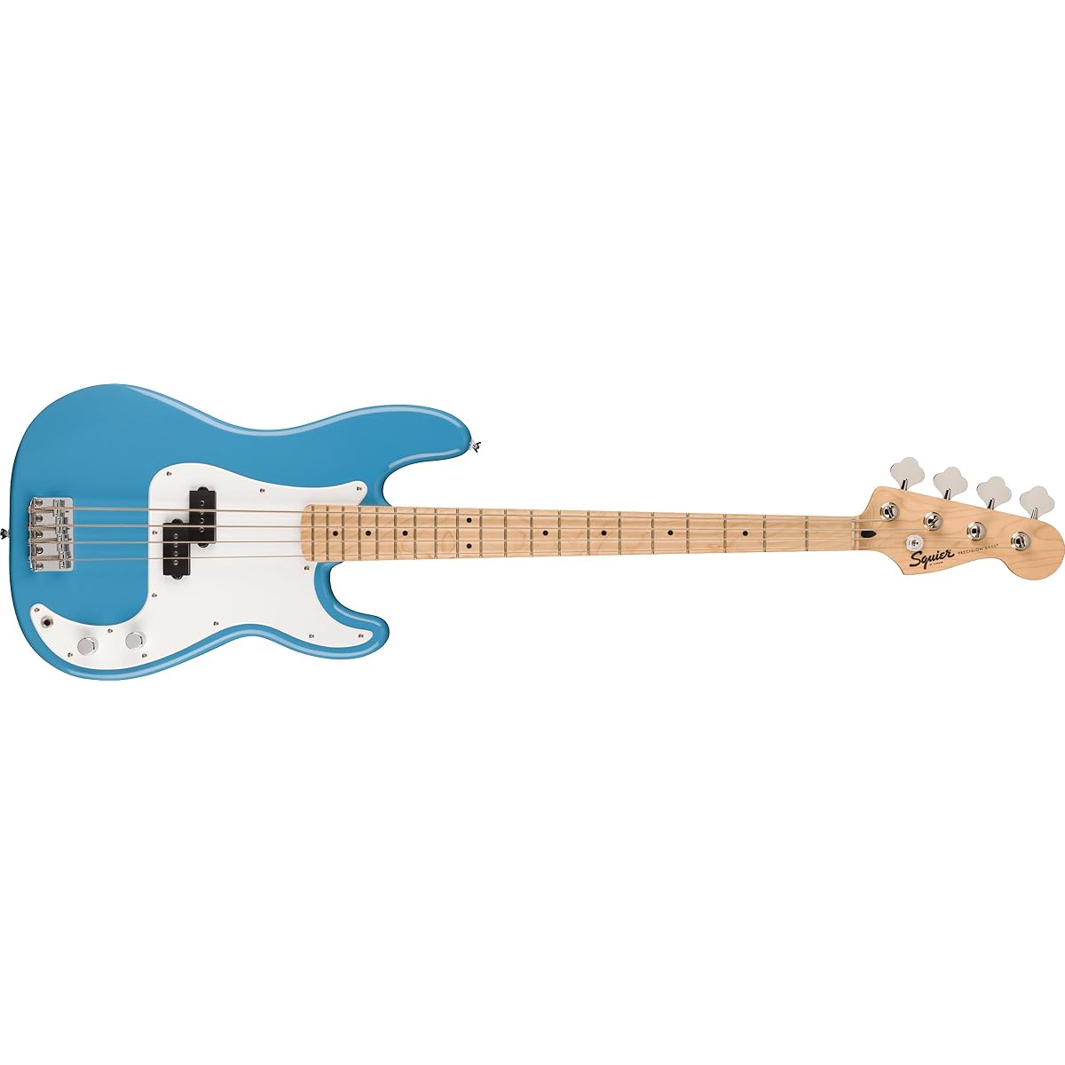 Fender Squier by Fender Squier Electric Bass Squier Sonic™ Precision Bass®, Maple Fingerboard, White Pickguard, California Blue with soft case