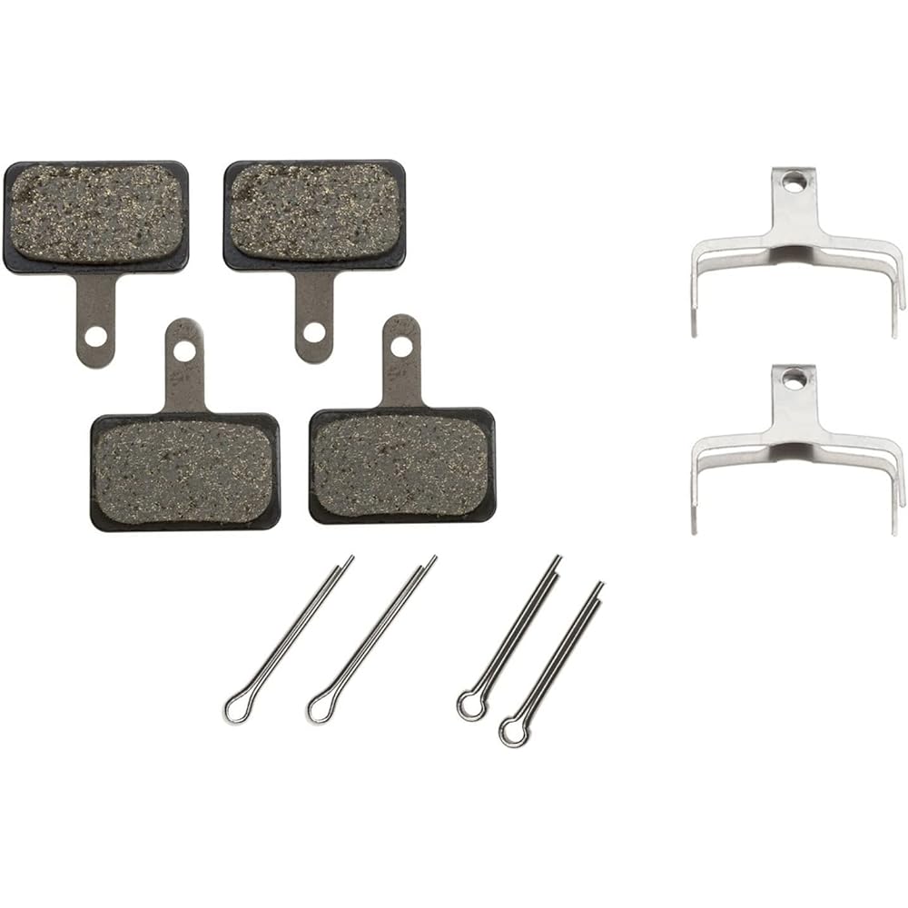 Shimano Disc Brake Pad B01S Resin & Presser Spring with Cotter Pin Set of 2