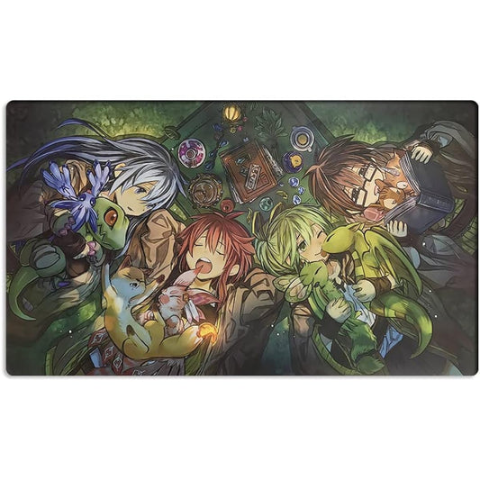 Mlikemat Anime Playmat Charmer Familiar TCG CCG Trading Card Game Mat Pad No Zone + Free Bag (ZD039-012-K)