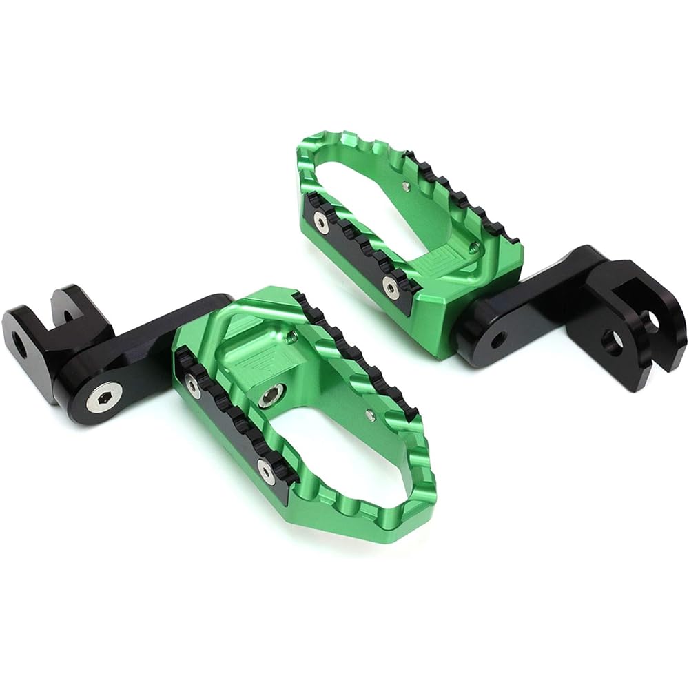Autobahn88 Motorcycle Footpegs (Front/Rider Touring Type with 40mm Extension) Buell XB12R Firebolt (2004+) (Green)