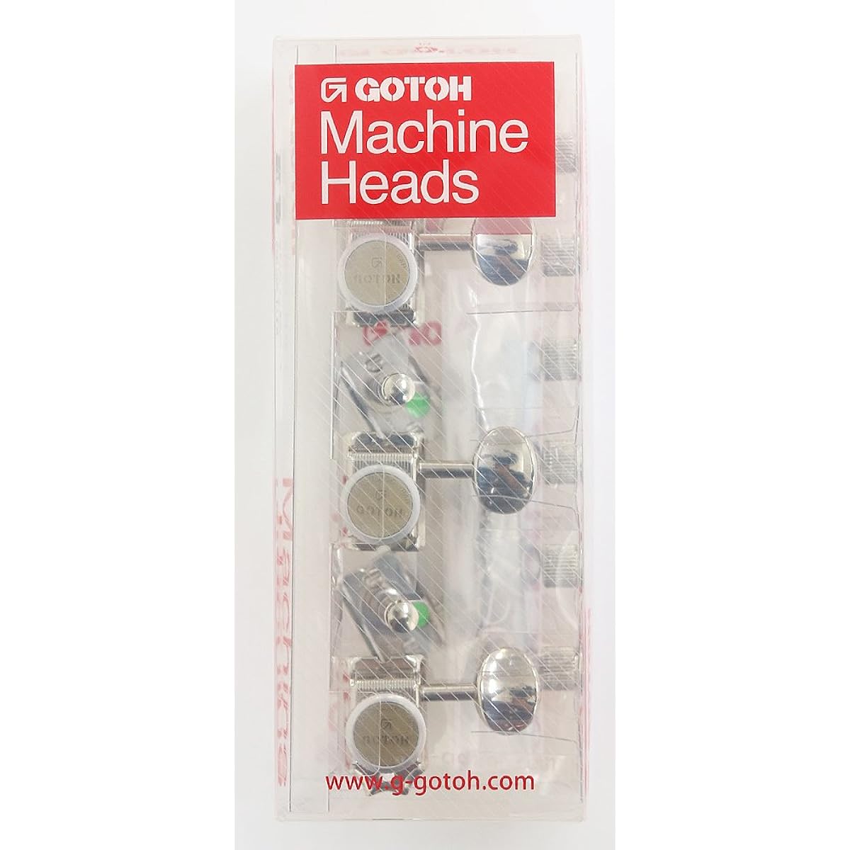 GOTOH Guitar Peg, Magnum Lock, 6L, Nickel (21333NYTX) SD91-MG-T-05M-L-N