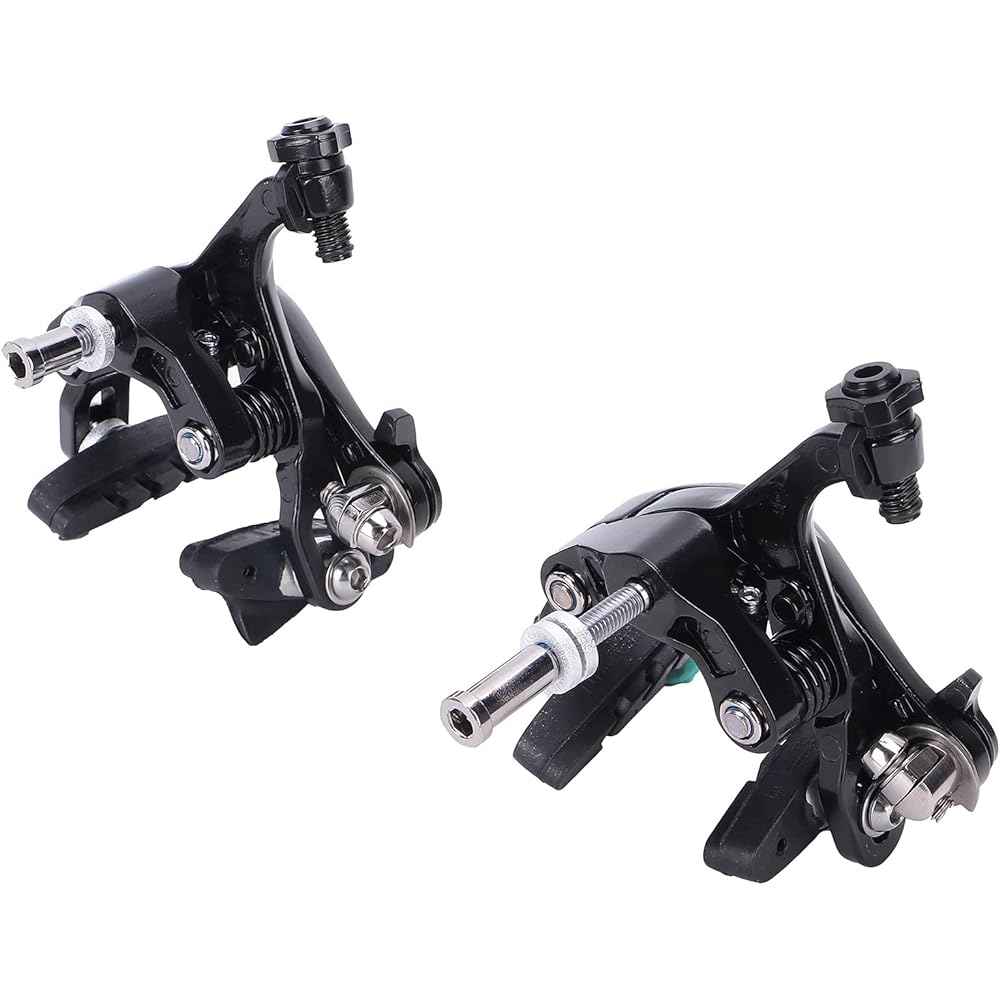 Hinsoo Caliper Brake Dual Pivot Brake Bicycle Rim Brake Center Mount Front Rear Caliper Improve Brake Efficiency Long-Term Use Easy Installation