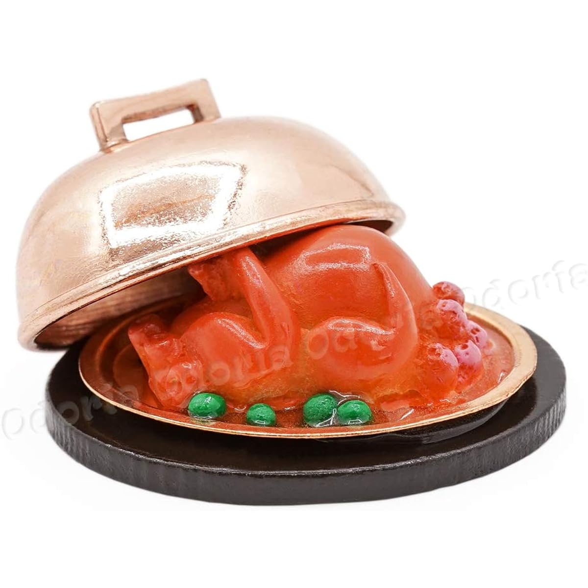 Odoria Dollhouse Miniature Roast Turkey with Lid 1:12 Scale