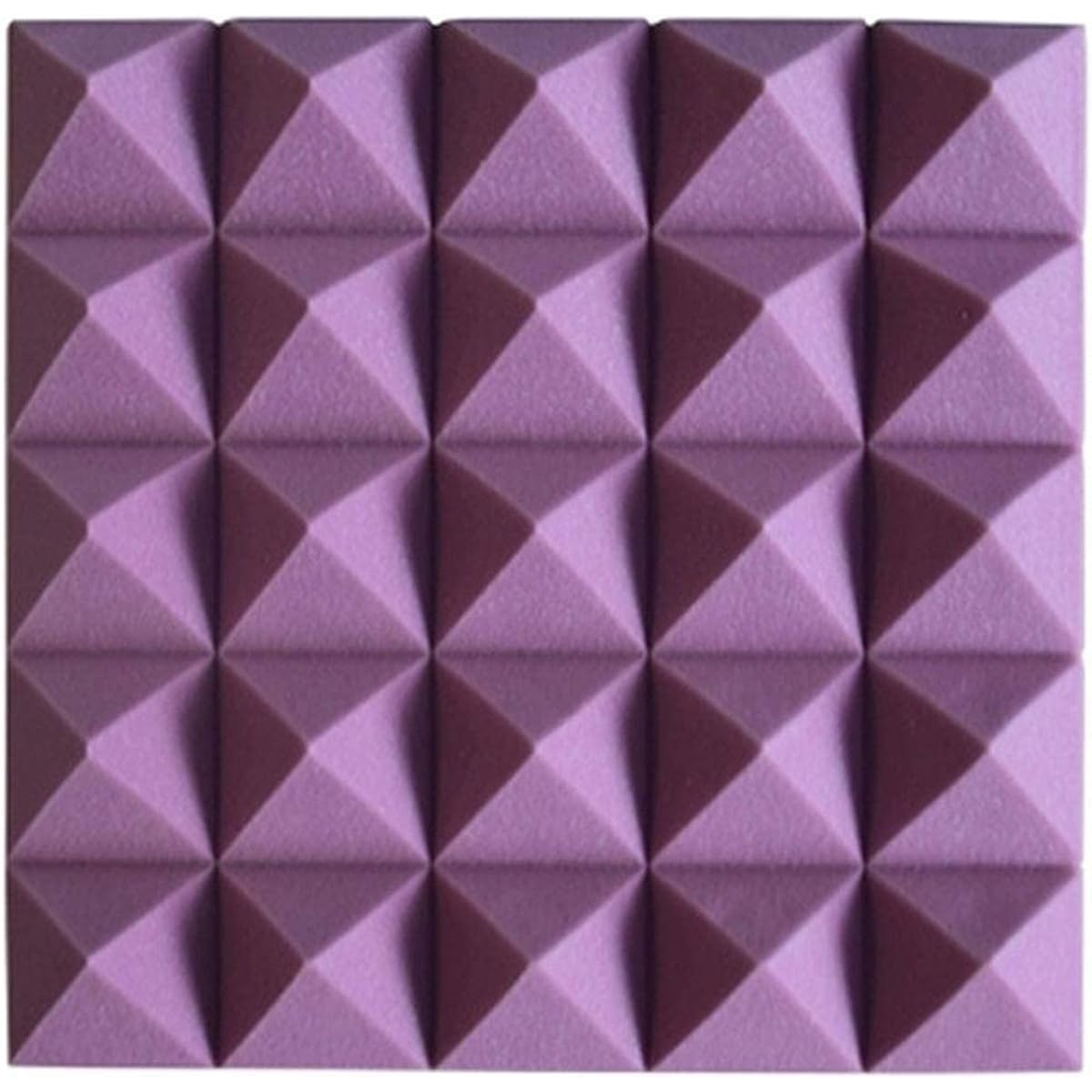 Thick Soundproofing Foam Panels, Club Commercial Acoustic Panels High Density Noise Reduction Sound Absorbing Cotton 10PCS (Purple) (Purple)