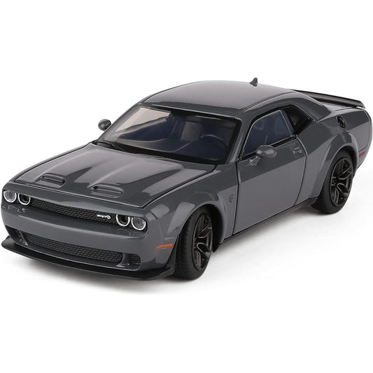 JACKIEKIM 1:32 Diecast Model Car Alloy Toy Car Doodge Challenger Alloy Toy Car Kids Toys for Adults Metal Crafts for Boyfriend Young People Gifts (Grey)