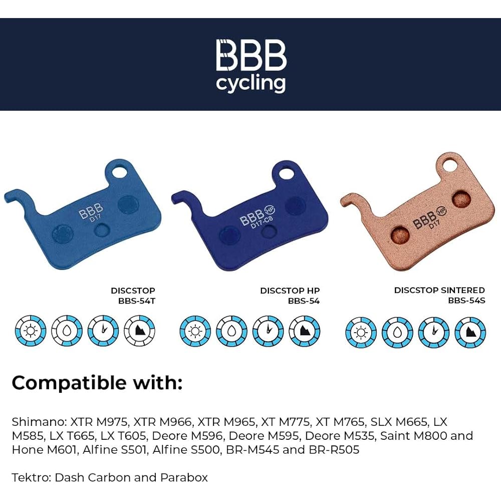 BBB Disc Brake Pad Disc Stop BBS-54 SHIMANO Compatible