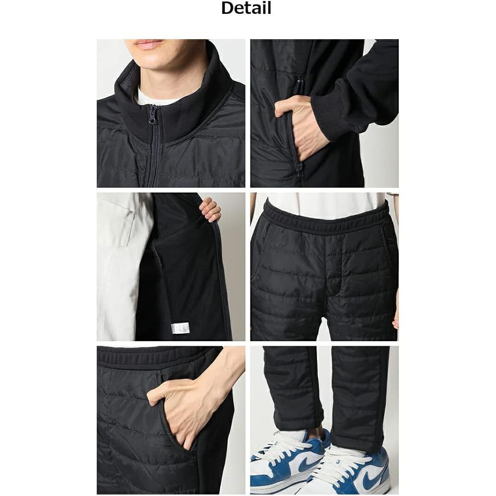 [Arcade] Men's Golf Wear, Top and Bottom Set, Down Filling Setup, Men's Down Jacket, Golf Pants, Warm Brushed Boa Fleece, Stretch Jersey, Outerwear, Sportswear, Autumn/Winter