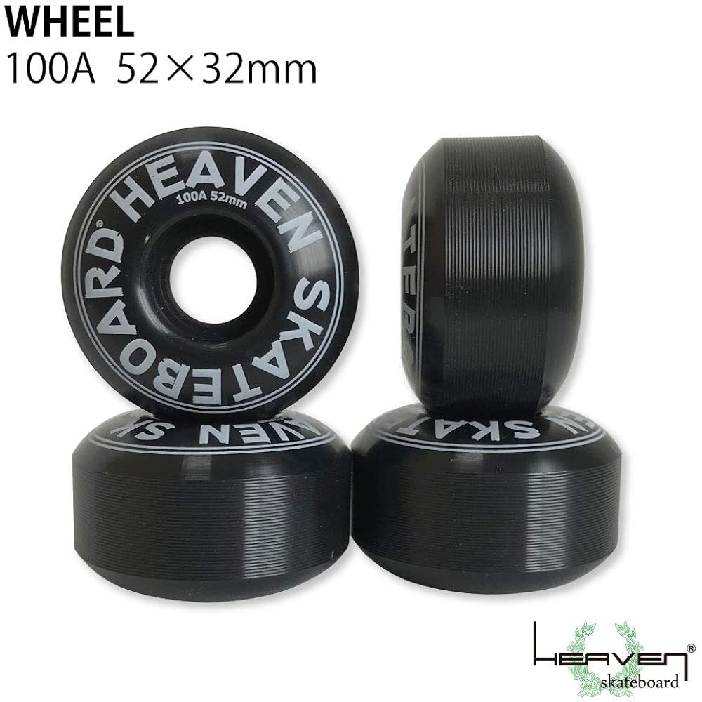 Skateboard Wheels Hard Wheels 100A 52mm Skateboard Tire Skate Black SK8