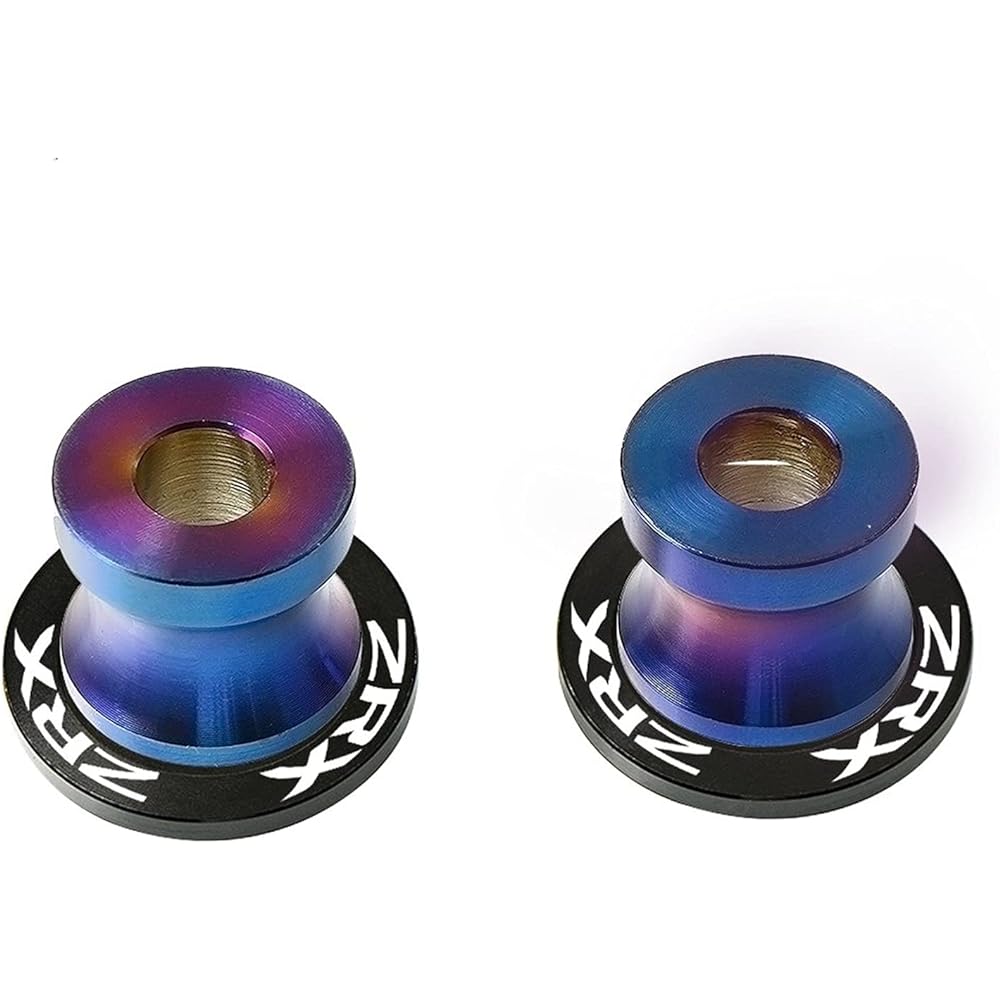 Stand Screw Slider Accessories Motocycle Swing Arm Slider 10MM Stand Screw Cover Suitable for Kawasaki ZRX1100 ZRX1200/R 1999-2005 (Color: 2)