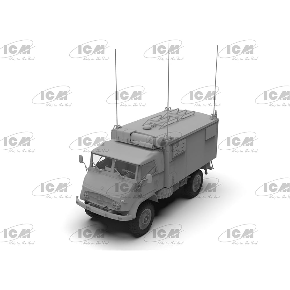 ICM 1/35 German Unimog S 404 Radio Truck Plastic Model 35137