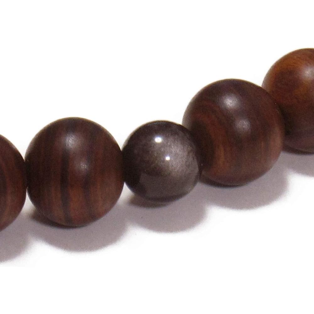 Prayer beads made in Japan > Men's Sendan, silver obsidian, pure silk tassel, beads bag included Handmade prayer beads that can be used by all denominations, high quality, domestically made, prayer beads [Long-established prayer beads manufacturer, found