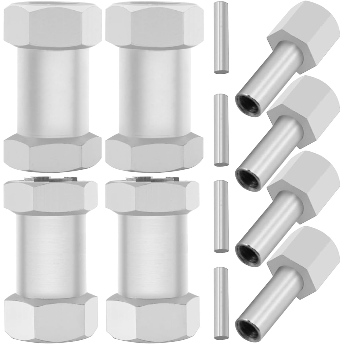 Mirthobby Alloy 12mm Wheel Hex Hub 15mm/20mm/25mm Offset Extended Drive Adapter for Axial SCX10 Wraith Gen7 Gen8 D90 Jeep Wrangler 1/10 RC Crawler (25mm)