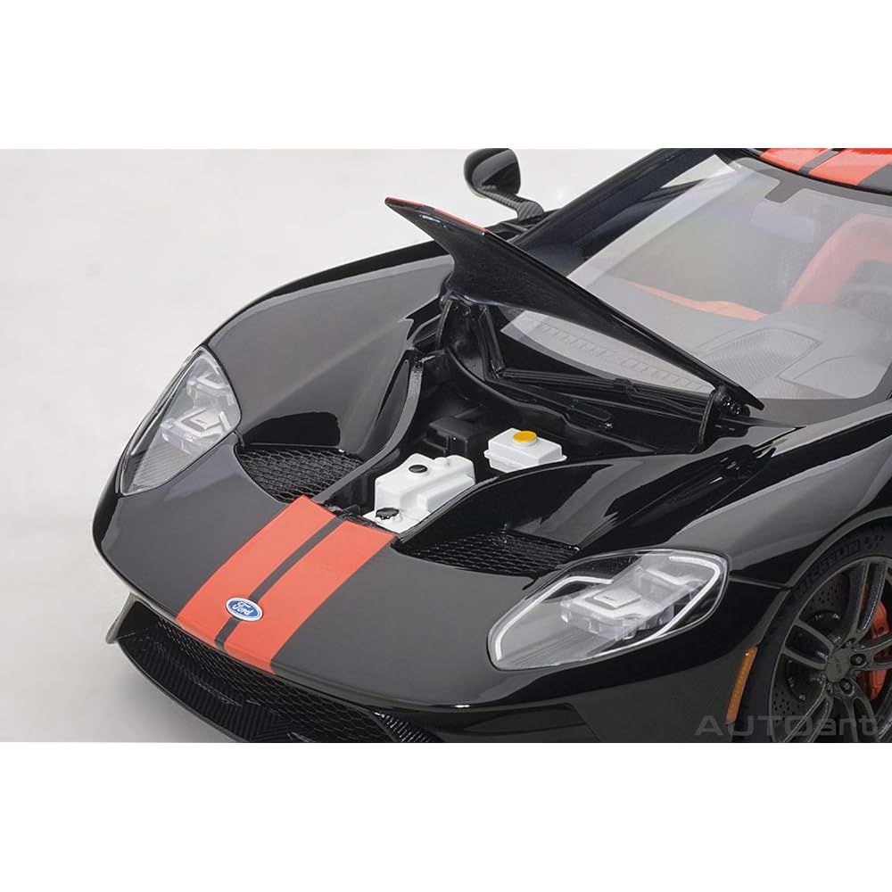 AUTOart 1/18 Ford GT 2017 Black/Orange Stripe Finished Product