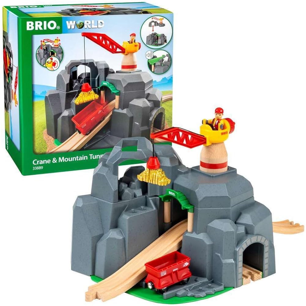 BRIO Crane & Mountain Tunnel 33889