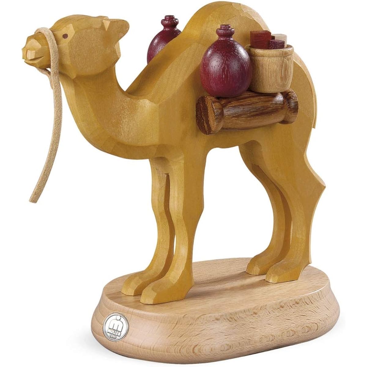Camel smoker for Arabs, height 14 cm, original by Mueller Seiffen, Erzgebirge