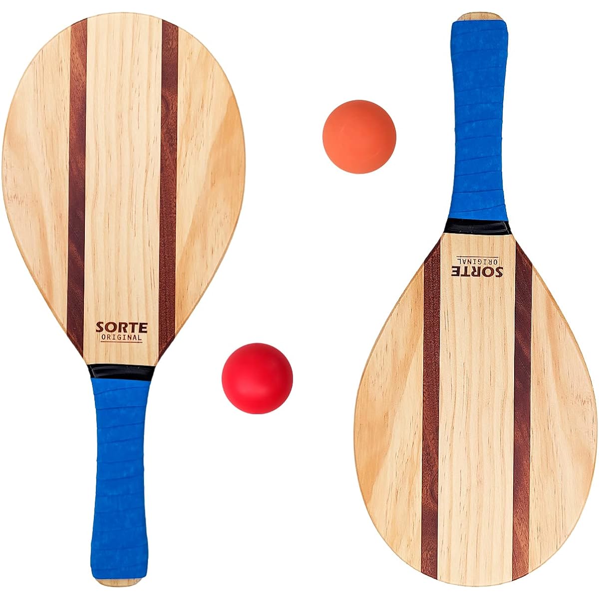 Frescobol Racket Set Ipanema [SORTE ORIGINAL] Includes 2 outdoor and indoor balls and a special tote bag