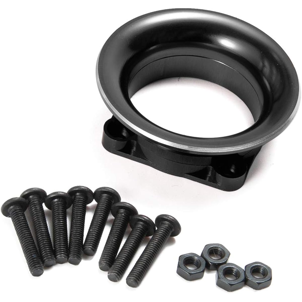 Metal Fan Cover Kit Air Inlet Channel for 1/10 RC Sakura D4 Drift Car Model Racing Car Black