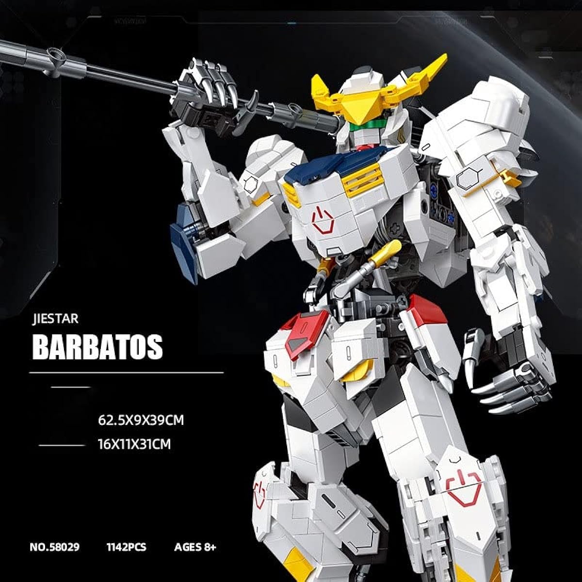 Robot Building Blocks Toys 1142pcs Mini Mecha Building Blocks Set Building Educational Toys Construction Kits Educational Gifts for Boys and Girls 16*11*31cm