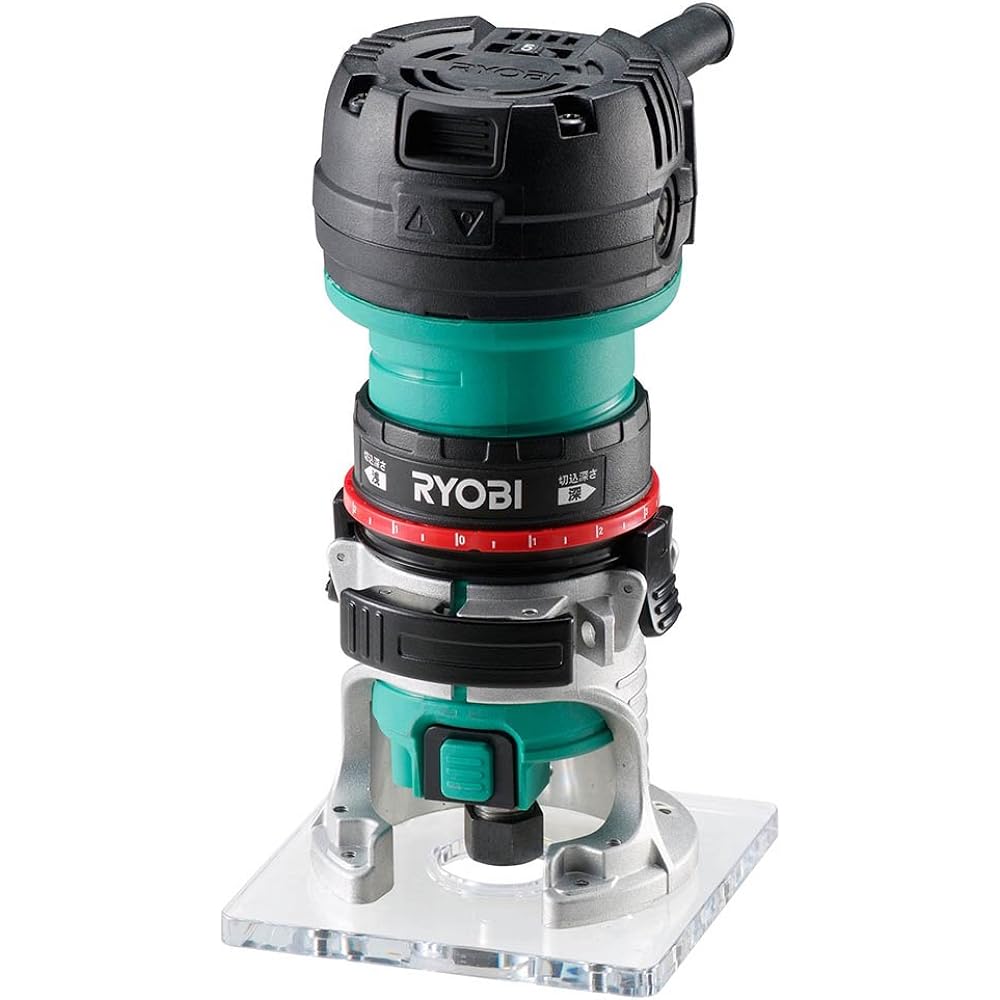 Kyocera Old Ryobi Electronic Trimmer TRE-60V Shaft Diameter 6mm 628616A [Rotation speed does not drop even under load] Feedback circuit Mounting bit shaft diameter 6mm Screw type cutting depth fine adjustment mechanism Soft start function Aluminum die-ca