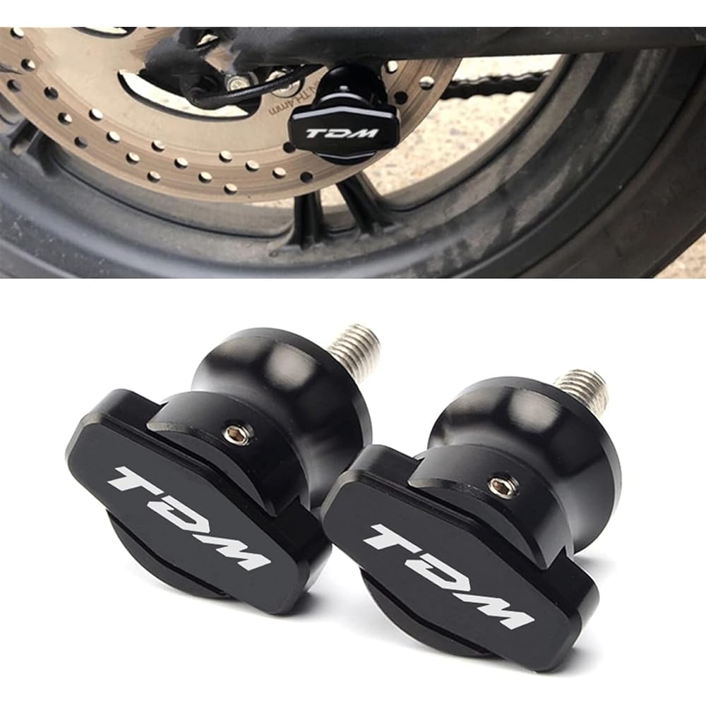Uminino Motorcycle Swingarm Slider Spool 2Pcs 6mm CNC Stand Screw Paddock Fit YAMAHA TDM 850 TDM850 1991-2020 TDM 900 TDM900 2004-2015 Swingarm Slider Spool (Size: Orange)